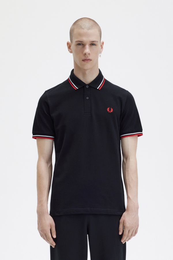 M3636 - Black | Men's Polo Shirts | Short & Long Sleeved Polo 