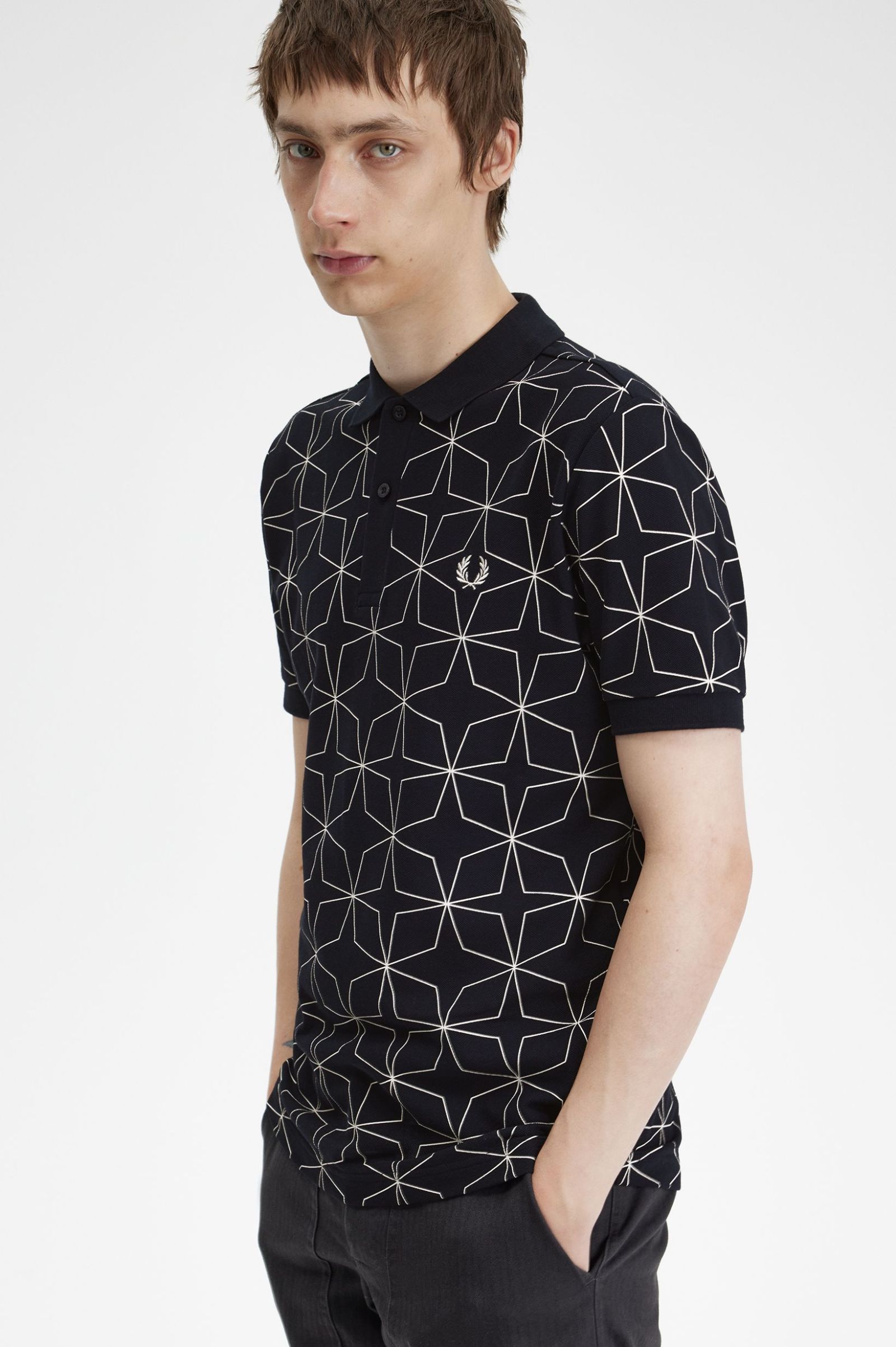 Geometric Polo Shirt