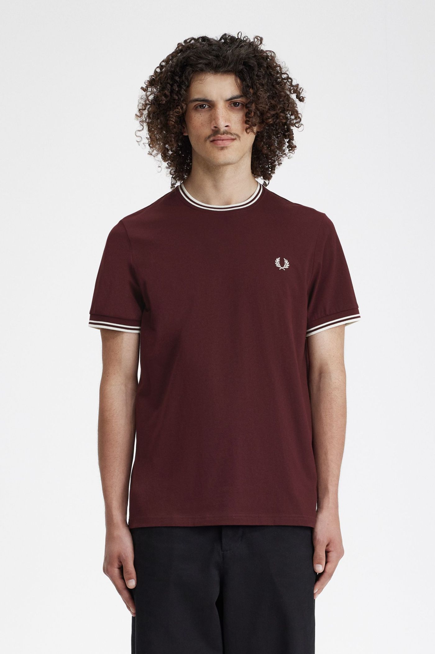 Twin Tipped T-Shirt - Oxblood | Men's T-Shirts | Designer T-Shirts 