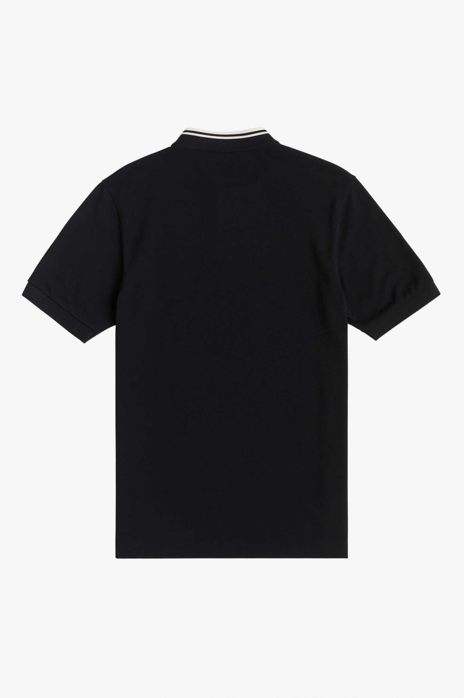 Bomber Collar Polo Shirt - Black | Men's Shirts | Fred Perry US