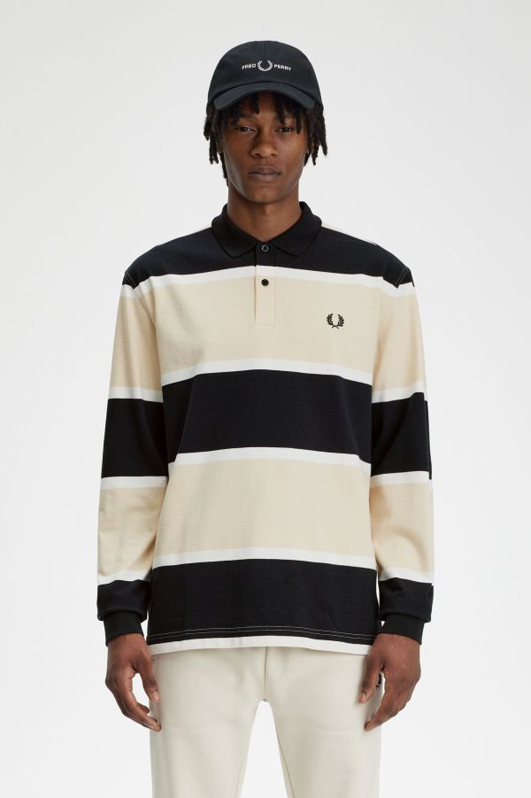 Relaxed Stripe Polo Shirt