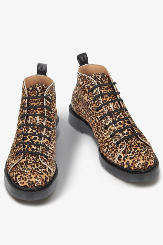 Leopard Print Monkey Boots