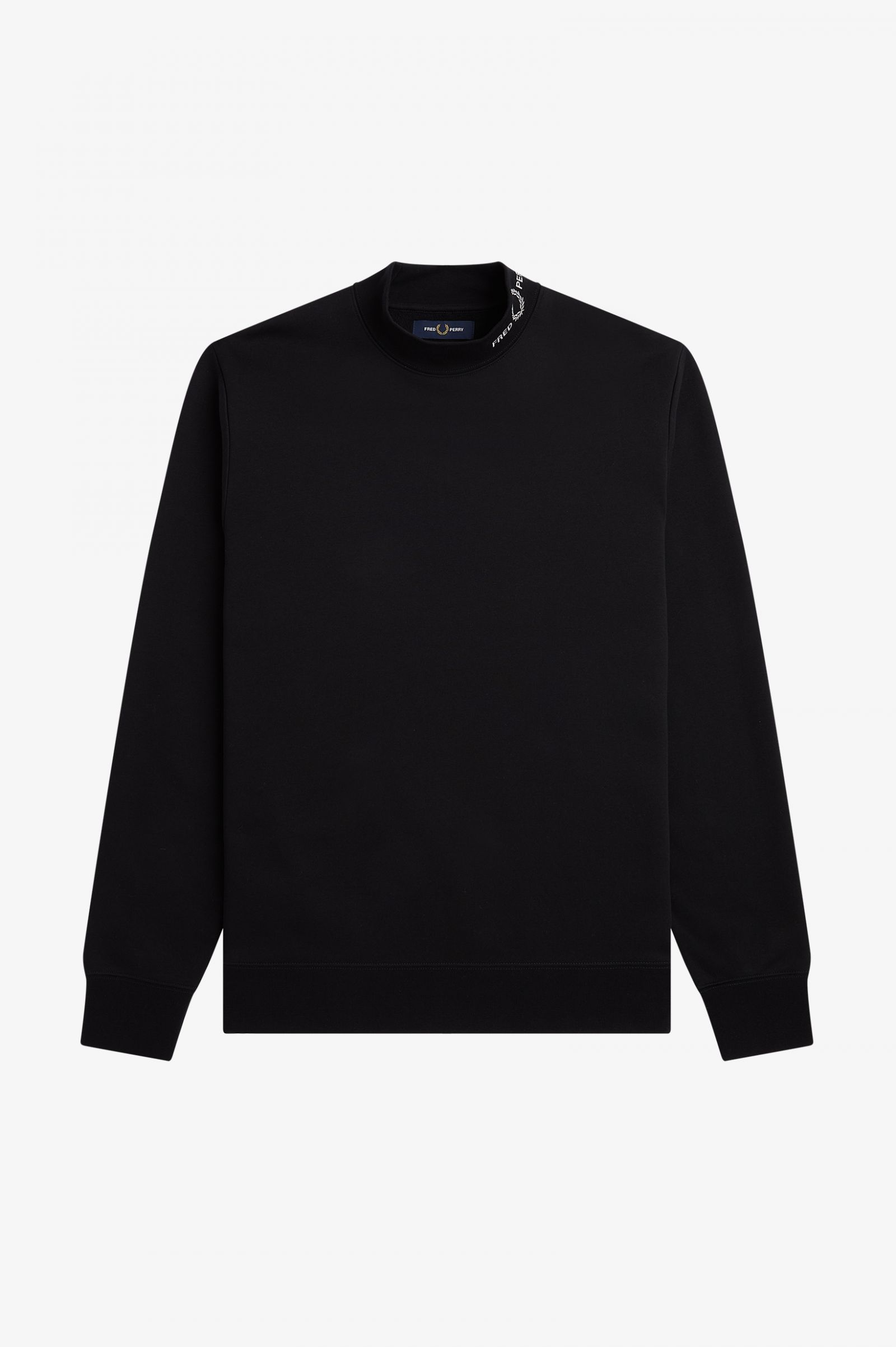 Branded Collar Sweatshirt - Black | Men's Sweatshirts |Sports