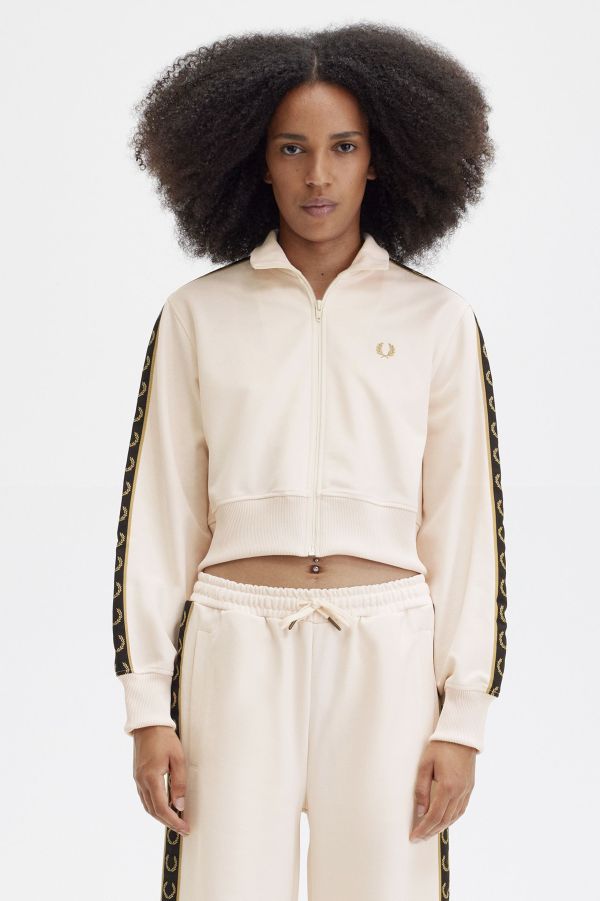 Cropped Taped Track Jacket