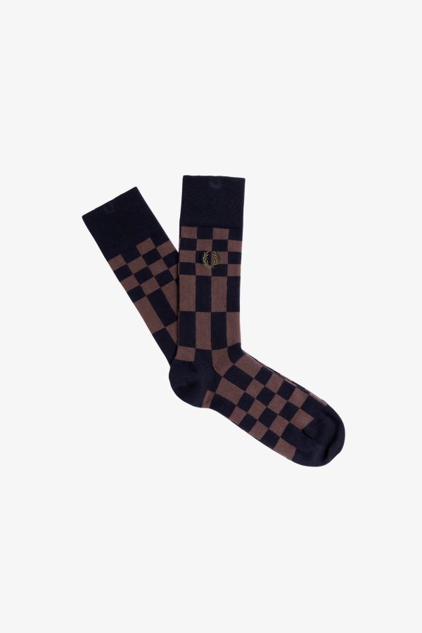 Chaussettes à motif à damier