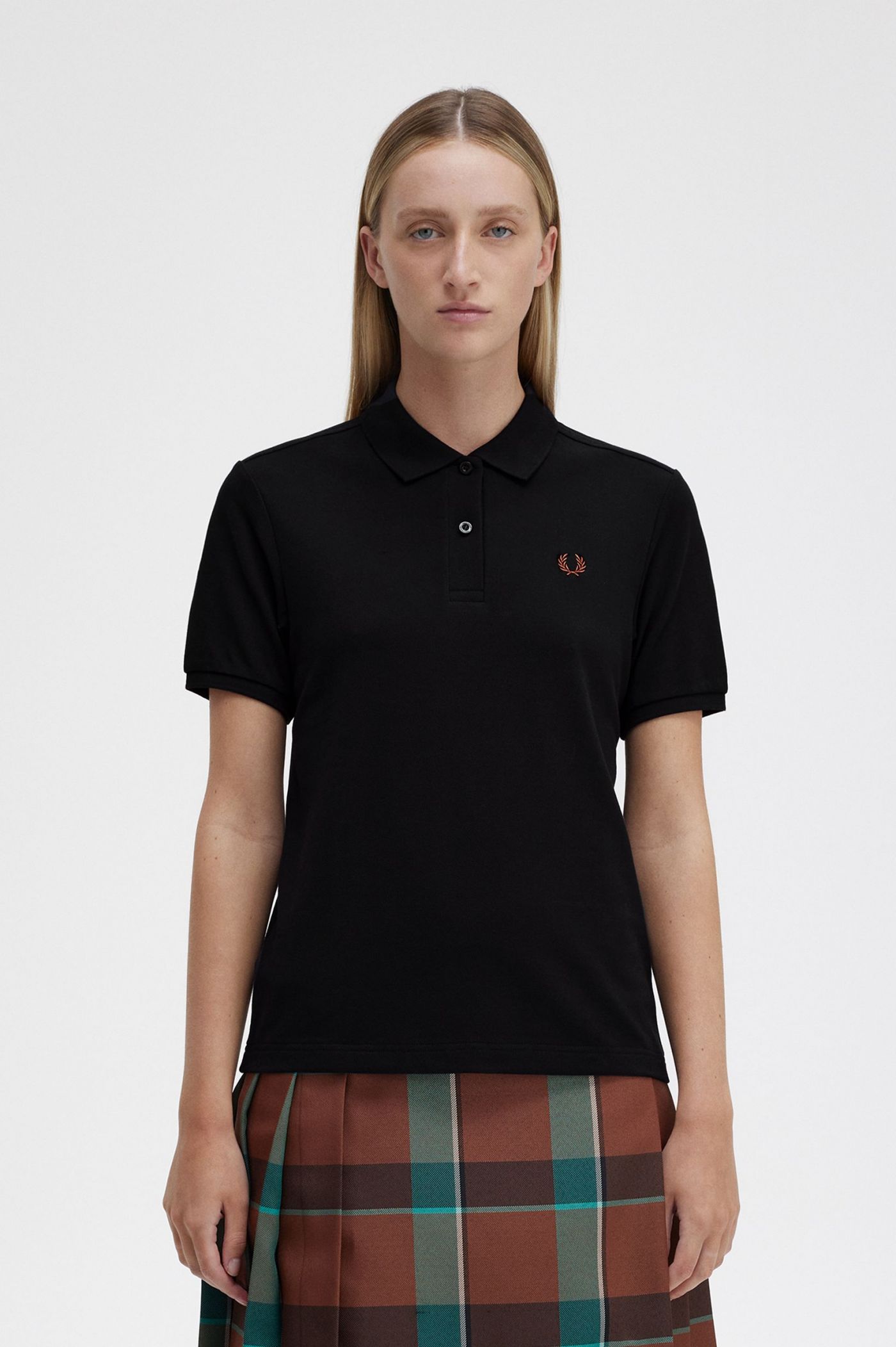 G6000 - Black / Whisky Brown | The Fred Perry Shirt | Women's 
