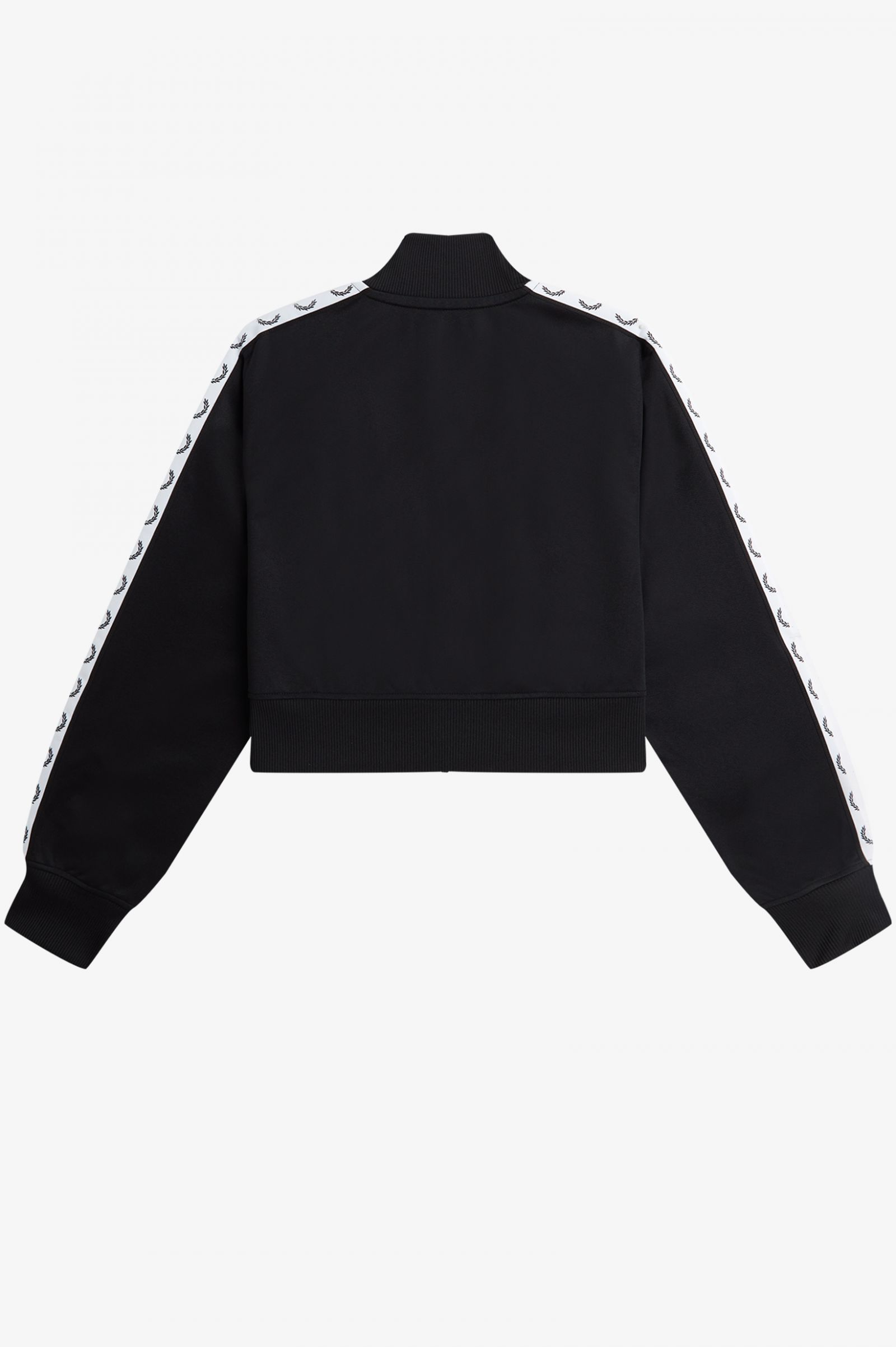 Cropped Taped Track Jacket - Black | Women's Coats & Jackets