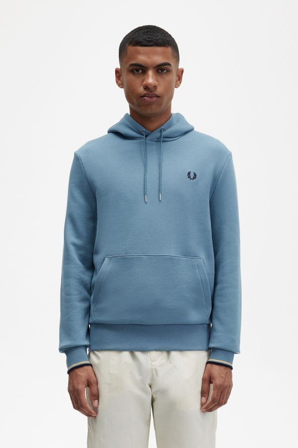 Blue fred perry sweatshirt on sale