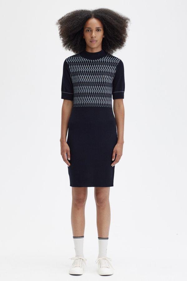 Jacquard Knitted Dress