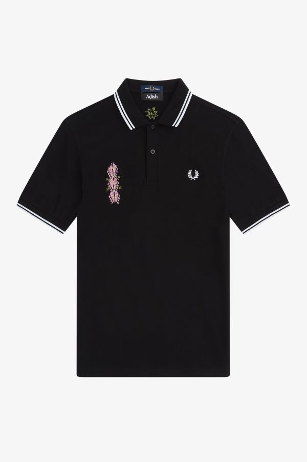 Polo Fred Perry con doppia riga ricamata