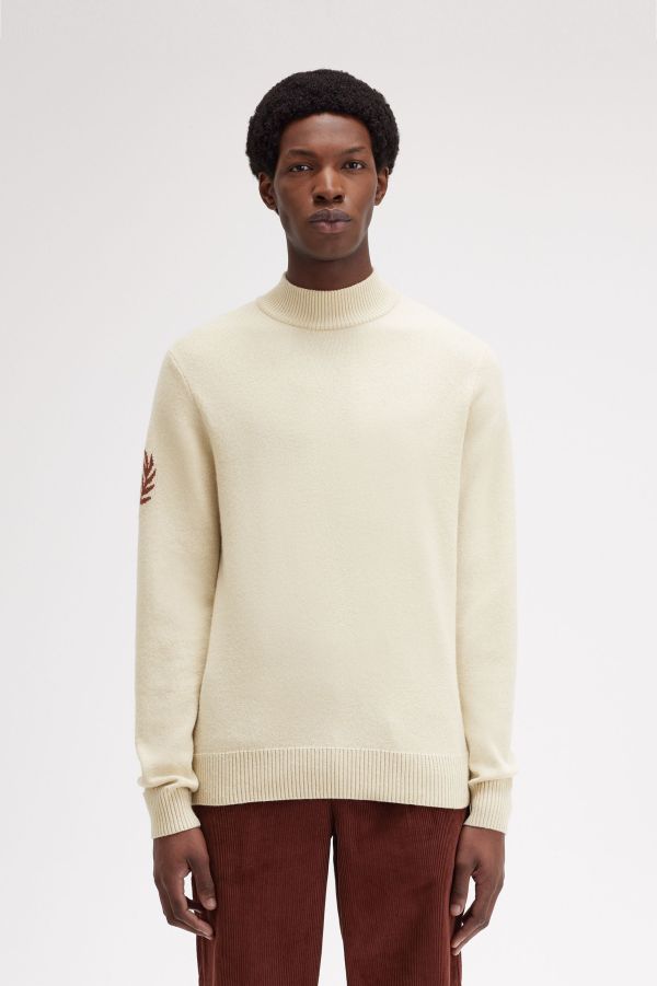 Laurel Wreath Mock Neck Jumper