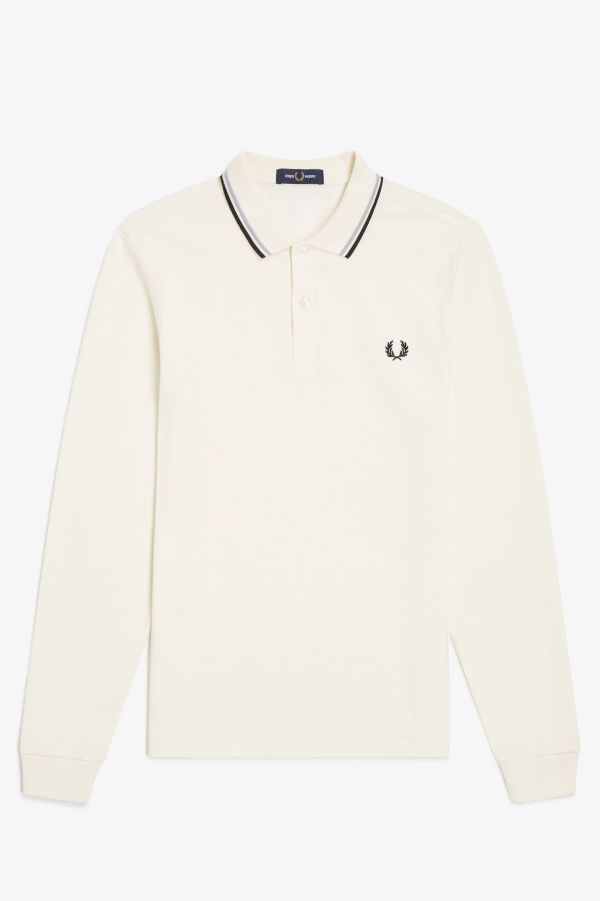 M6006 - Light Oyster | The Fred Perry Shirt | Men's Short & Long