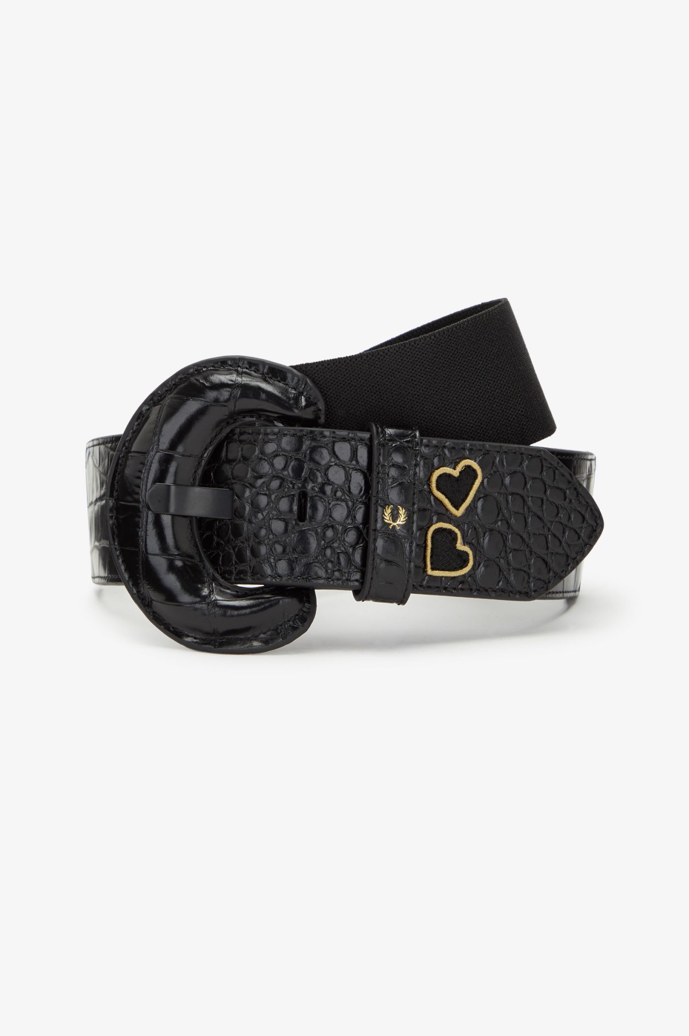 Elasticated Leather Belt - Black | Amy Winehouse Foundation