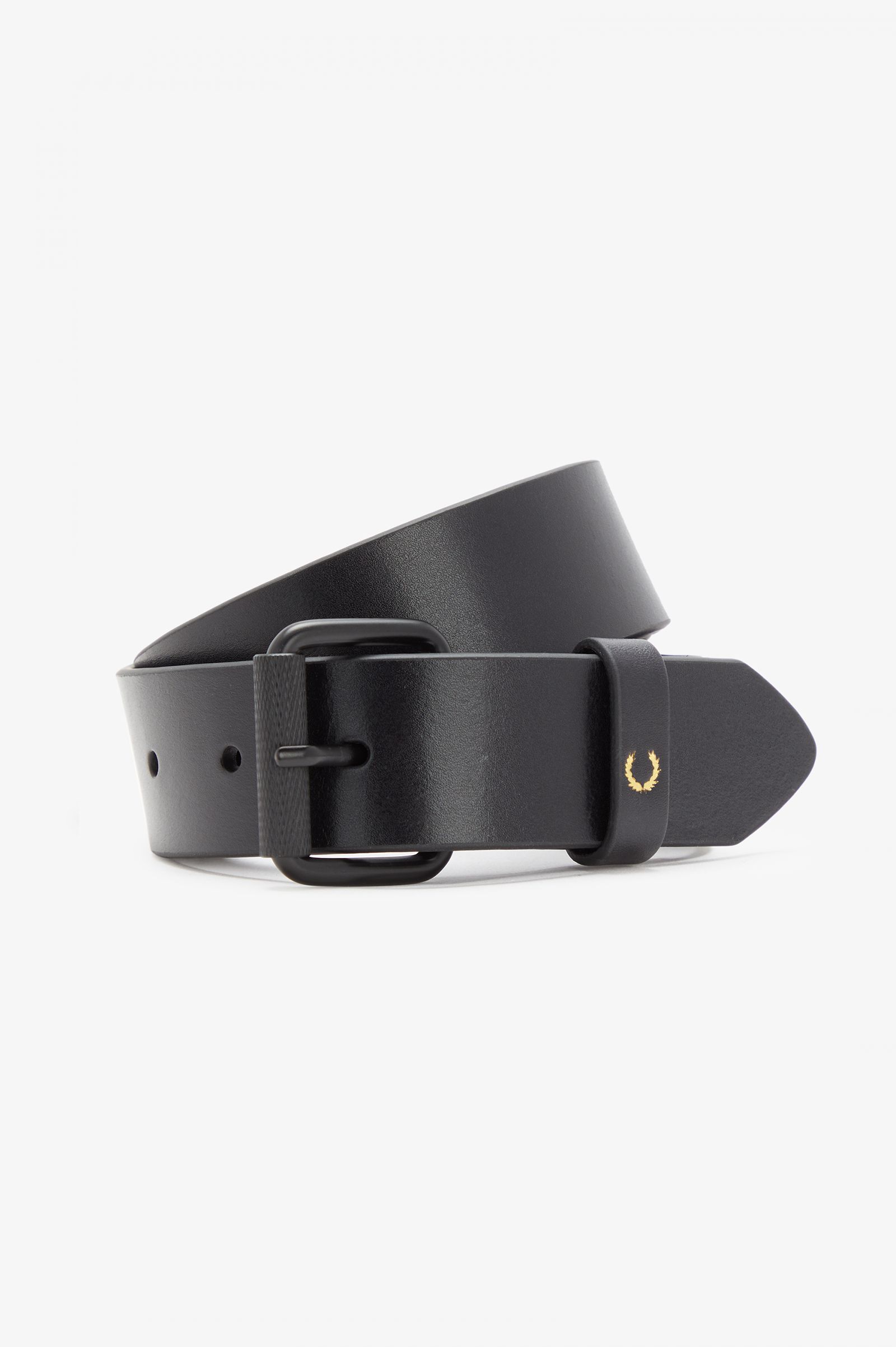 FRED PERRY LEATHER ADJUSTABLE BELT