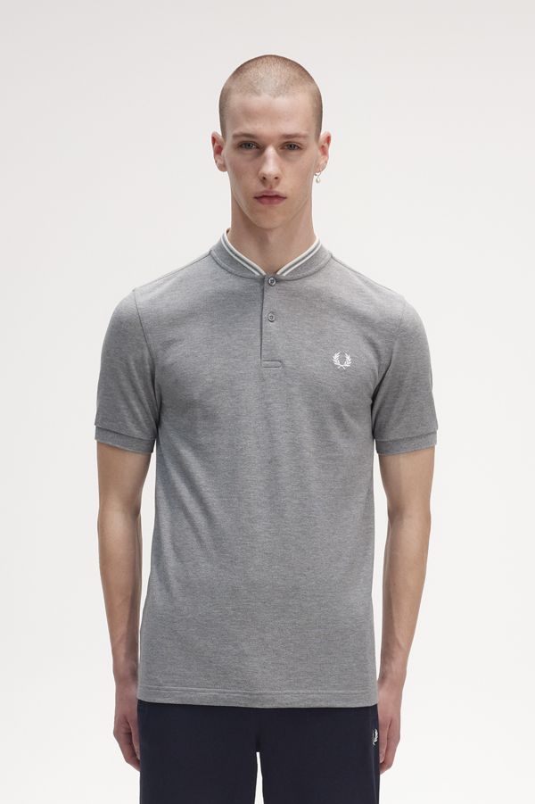 Bomber Collar Polo Shirt