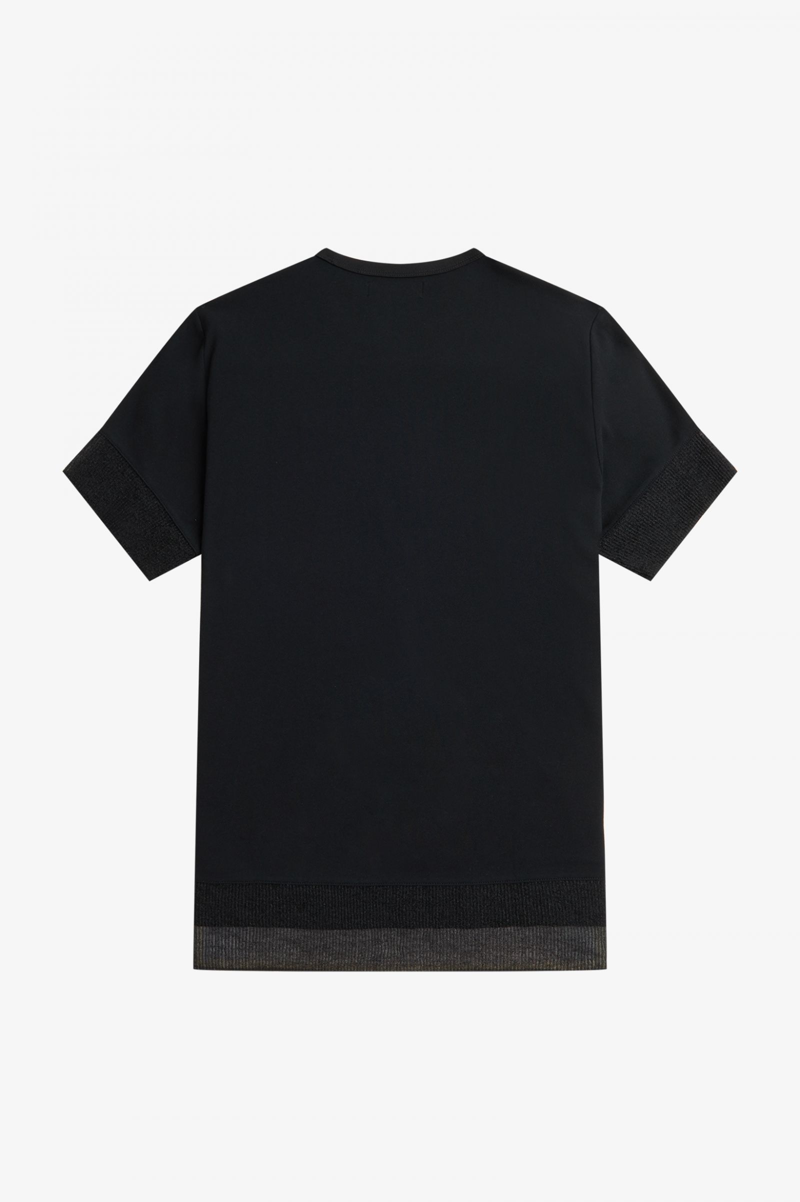 Sheer Trim Piqué T-Shirt