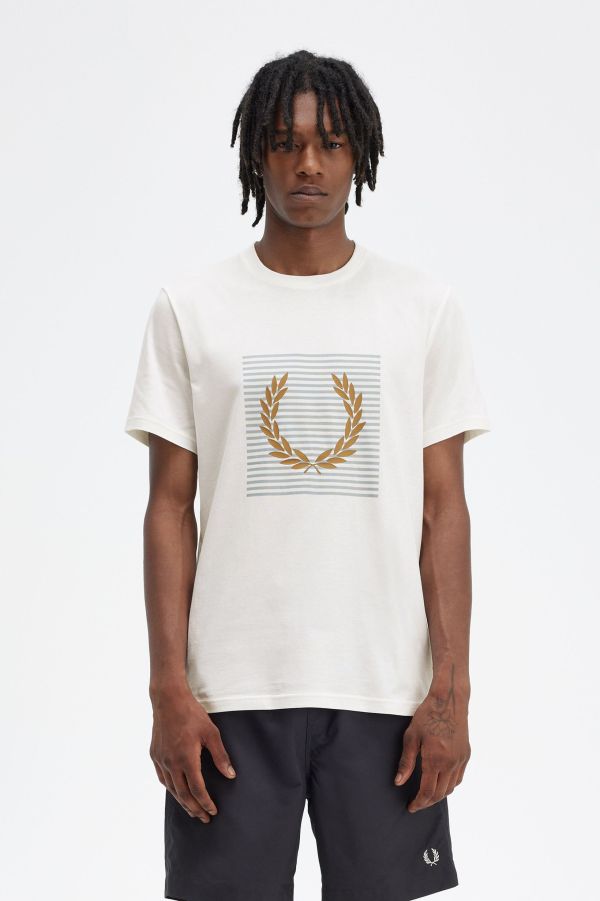 T-shirt Laurel Wreath às riscas