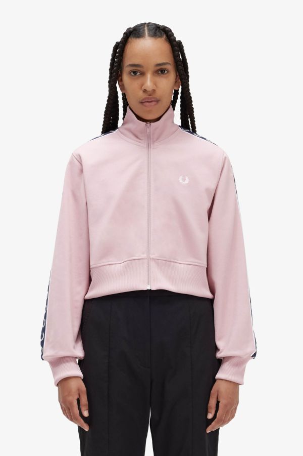 Cropped Taped Track Jacket