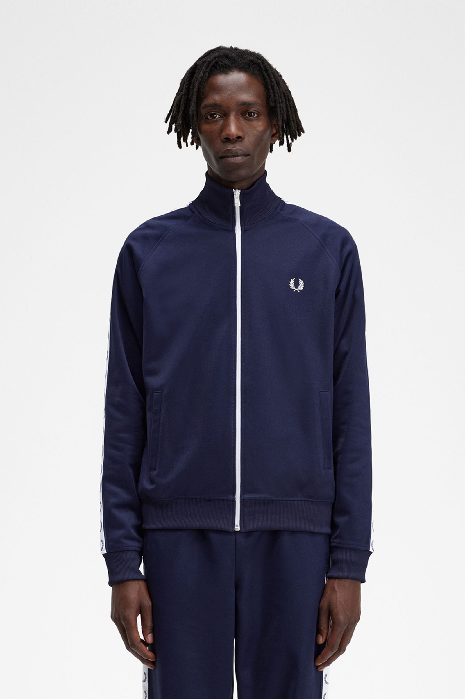 Taped Track Jacket - Carbon Blue, Men's Track Jackets, Track Tops &  Sports Jackets