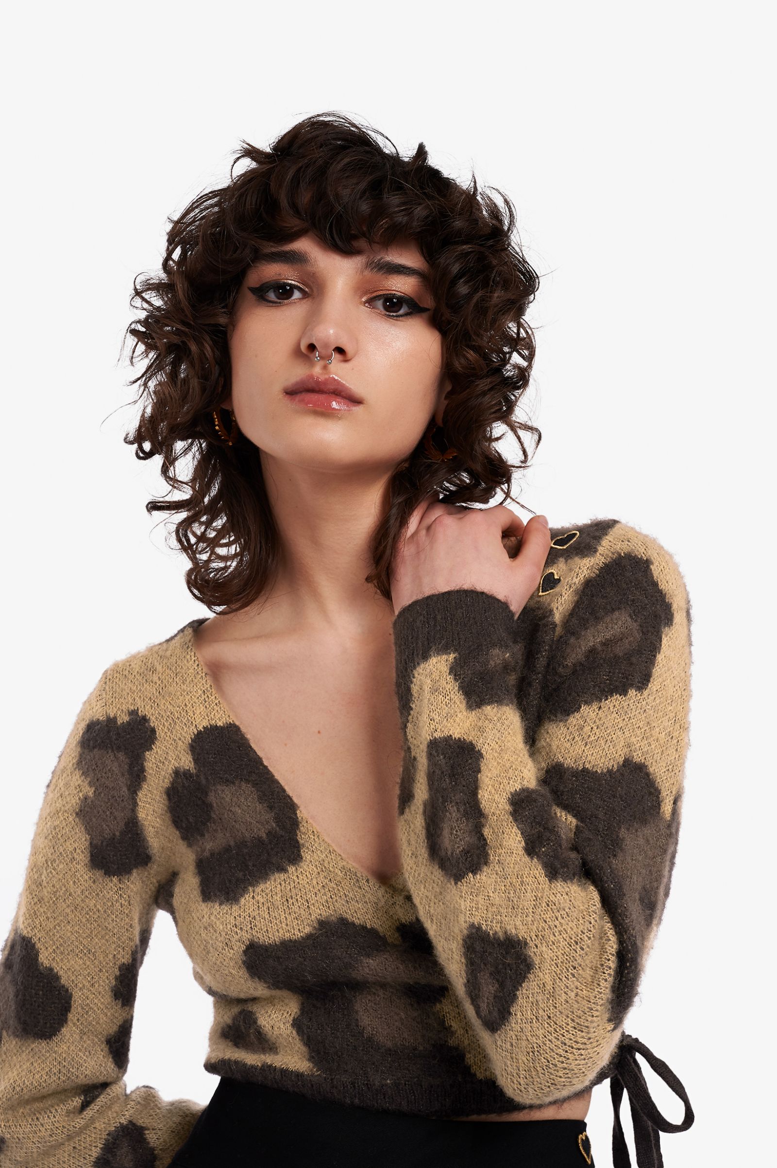 Leopard Wrap Cardigan - Tonal Leopard | Amy Winehouse Foundation