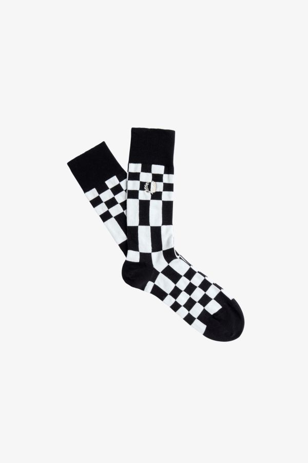 Chaussettes à motif à damier