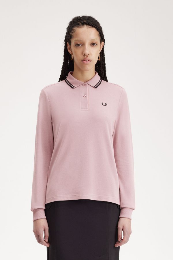 G6000 - Light Ice / Warm Grey | The Fred Perry Shirt | Women's 