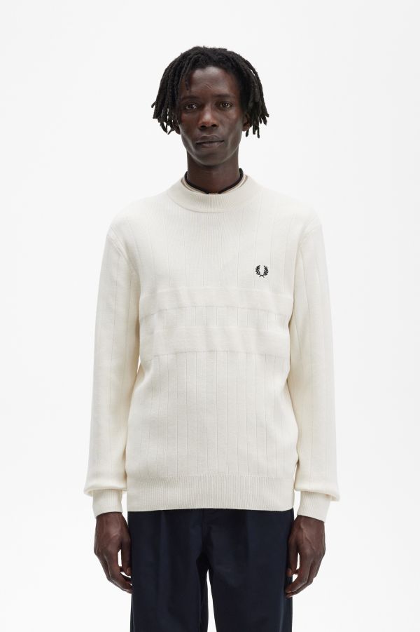 Tonal Stripe Crew Neck Jumper